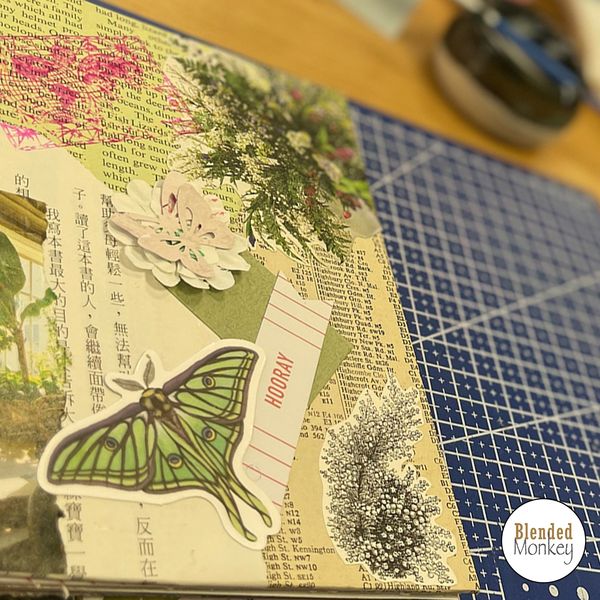 Fabric Bound Junk Journal Workshop with Blended Monkey